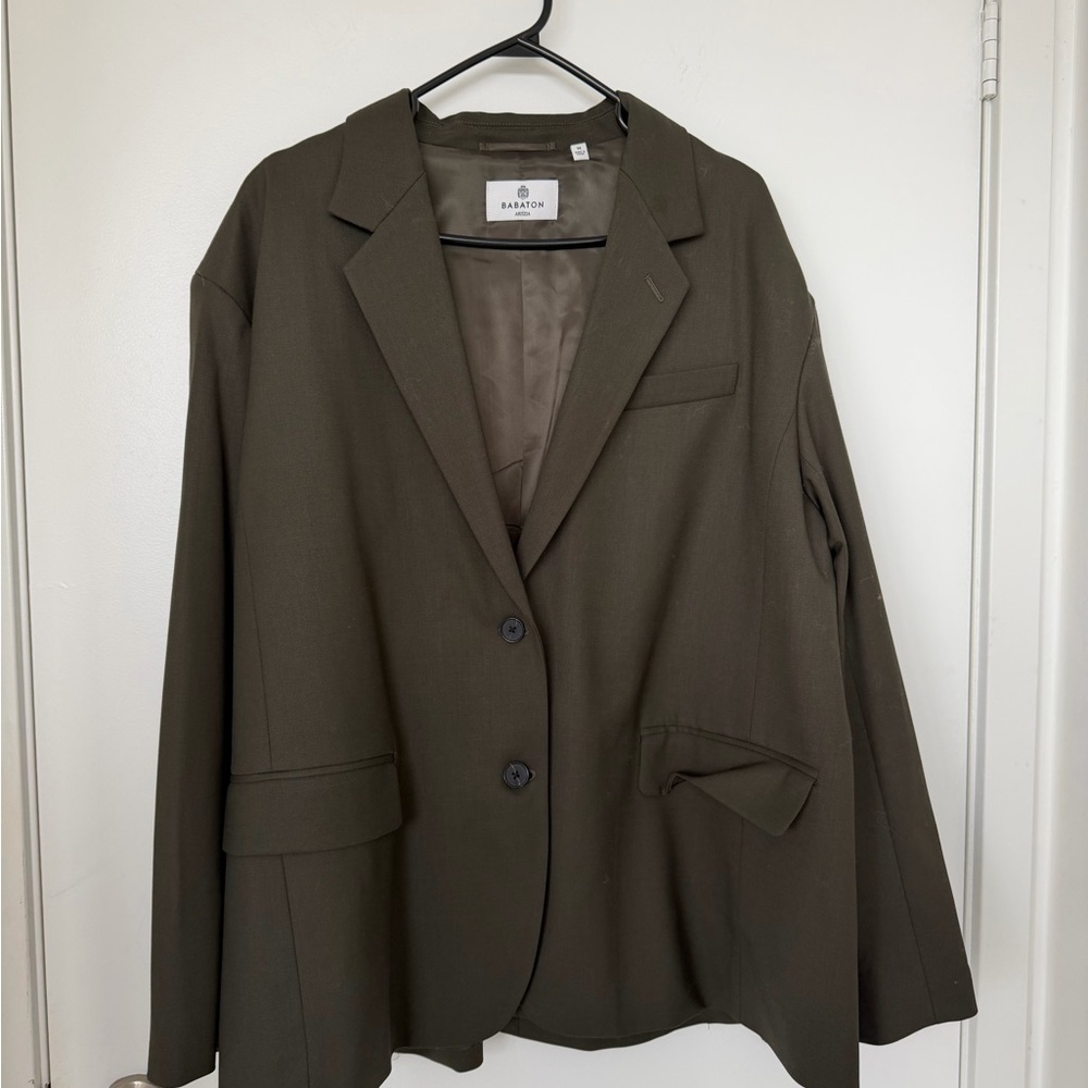 Babaton Dark Olive Blazer - Picture 2 of 11